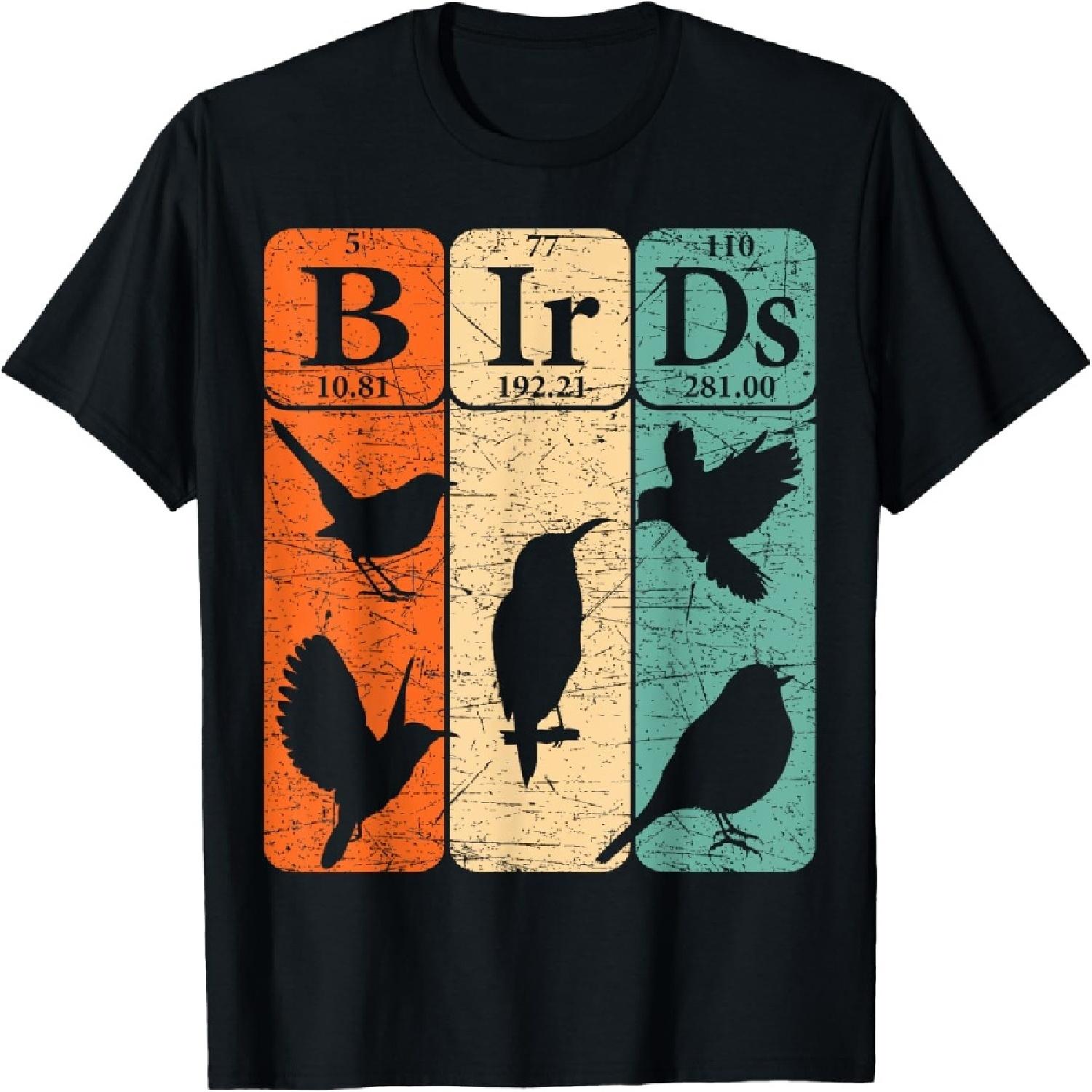 Птицы Элементы Периодической Таблицы Наблюдение за Птицами Орнитология Футболка S