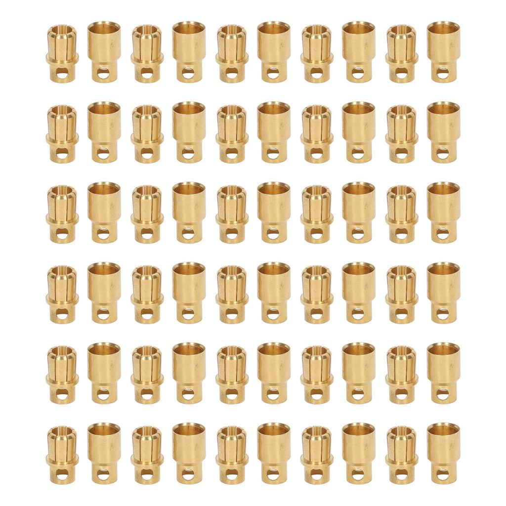 30 Sets Connector Plug 8.0 Gold Plated Brass High Accuracy Firm Connection Set Kit for Battery