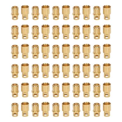 30 Sets Connector Plug 8.0 Gold Plated Brass High Accuracy Firm Connection Set Kit for Battery