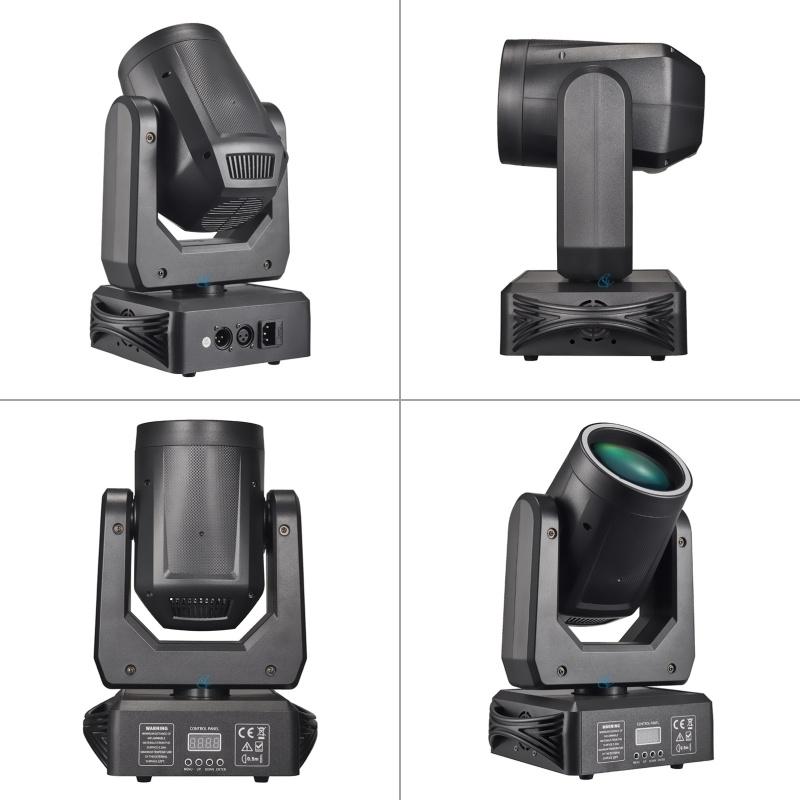 DJ Light 150W Colorful Beam Moving Head Light With Pattern DMX512 Control For Stage Party Wedding Event Lighting Show