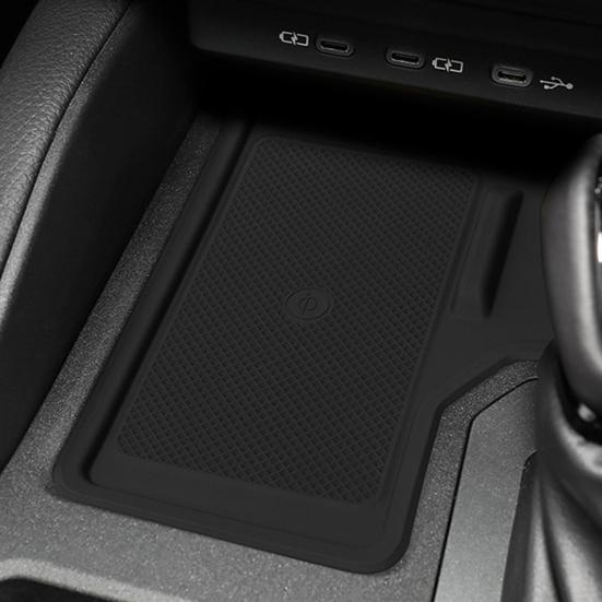 Bezdrátové nabíjení středové konzoly Ochranná podložka odolná proti opotřebení Neklouzavý design Vodotěsná podložka středové konzoly pro Toyota Prado 2024-2025