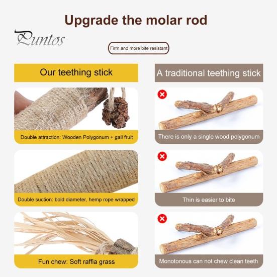 Interactive Cat Playtime Stick Chew Toy for Dental Care Edible Teeth Cleaning Teething Rod Stress Natural Ingredients Biting Sticks Entertainment