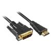 Video Cable - Sharkoon - HDMI / DVI - 3m - Black