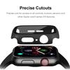 For Apple Watch Series 11/10 42mm Protective Case All-Around Hard PC Watch Cover with Tempered Glass Film