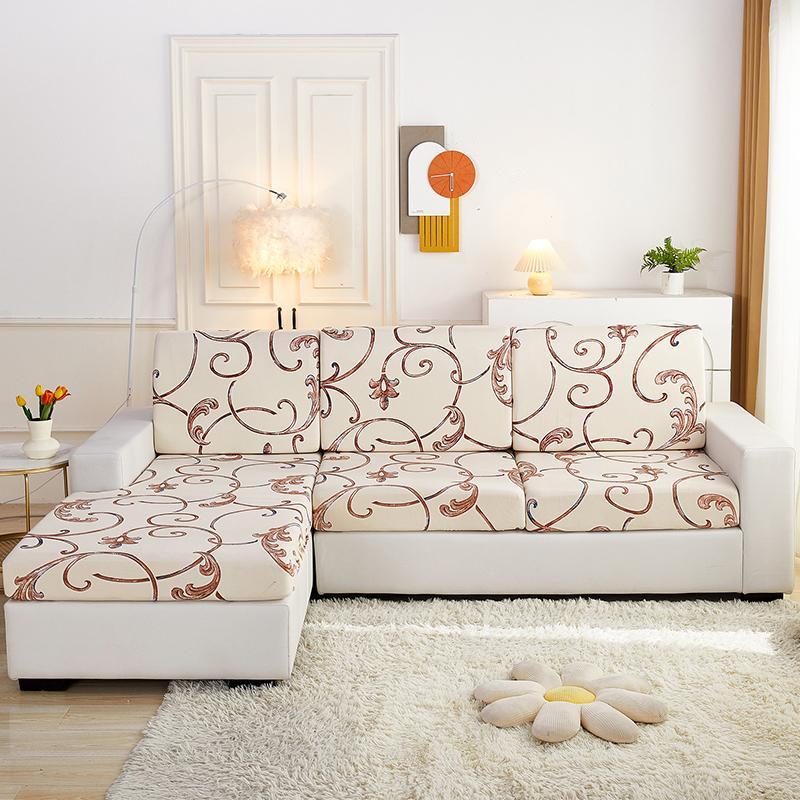Stretch Sofa Seat Cushion Cover Furniture Protector Slipcover Sofa Covers for Living Room Soft Flexibility with Elastic Bottom