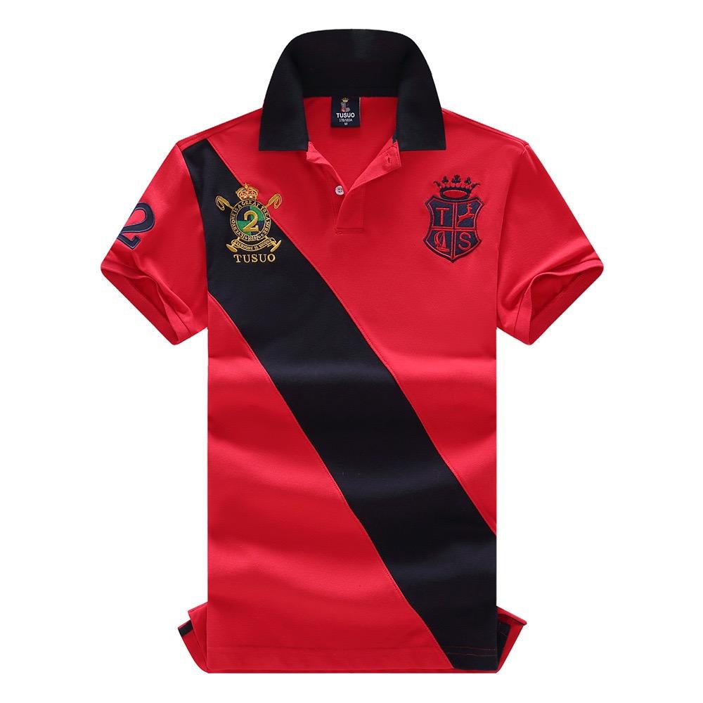 RogueWave Men's Polo Shirt Embroidery Stitching Color Contrast Classic Fashion Original Design Polo Collar Pure Cotton Breathable XS-7XL