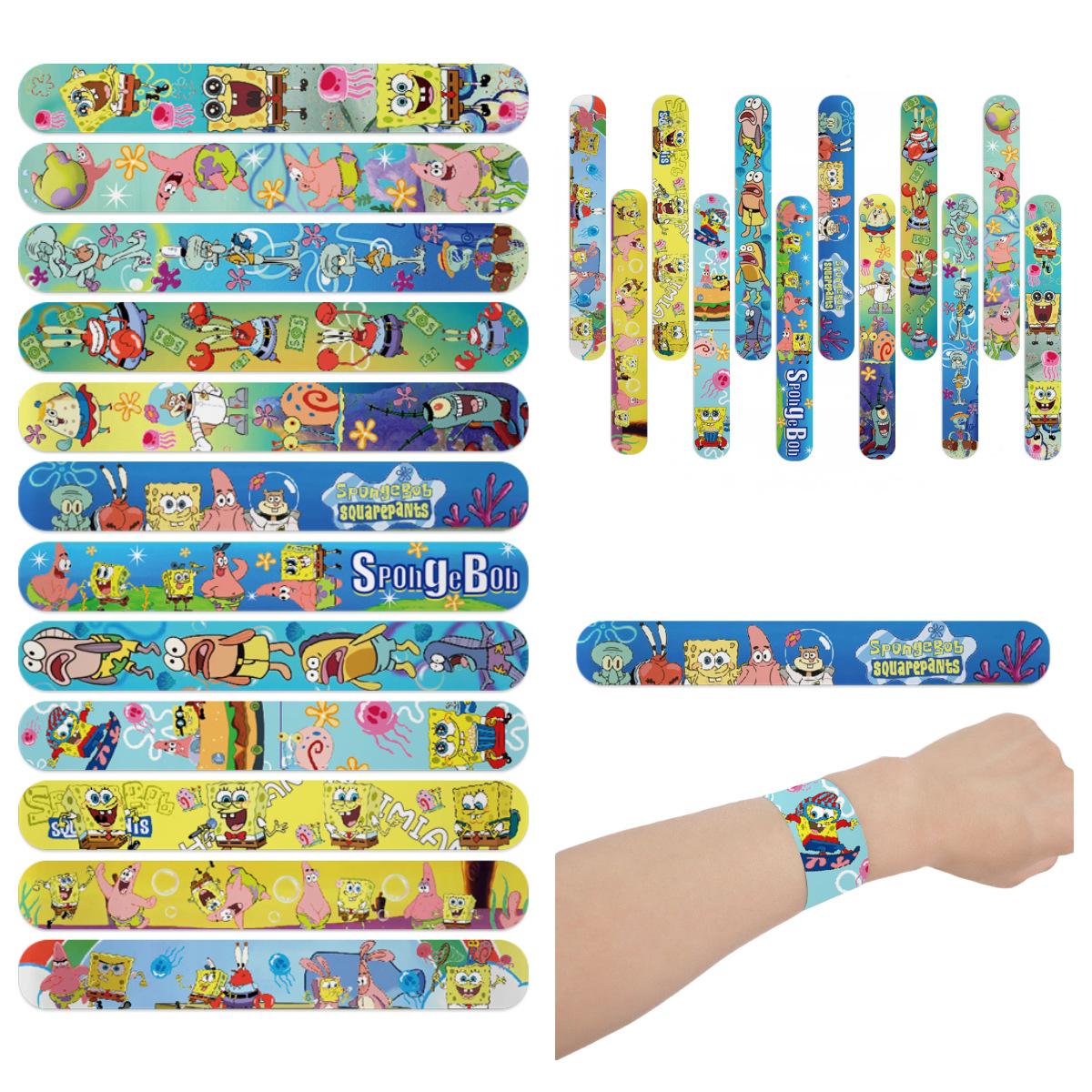 SpongeBob Underwater World Slap Bracelet - Children s Cartoon Wristband Toy  Party Gift Ornament