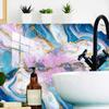 10 Stück Luxuriöse Bunte Marmor Fliesen Aufkleber Kristall Hart Abziehen und Aufkleben Wasserdichte Wandaufkleber Küche Badezimmer Rückwand
