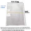 Universal Square Flat Range Hood Filter Screen and Oil Collection Tray Set for Top and Side Suction Models