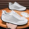 Fashion Men's Casual Sports Shoes Mesh Breathable Casual Shoes Wear-resistant Tennis Basketball Shoe Lightweight White Mens Sports Shoes