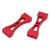 2 Stück RC Metallträger 53mm Länge Mittelfeste Halterung Aluminium für WPL B14 B16 B36 Q60 Q61Rot
