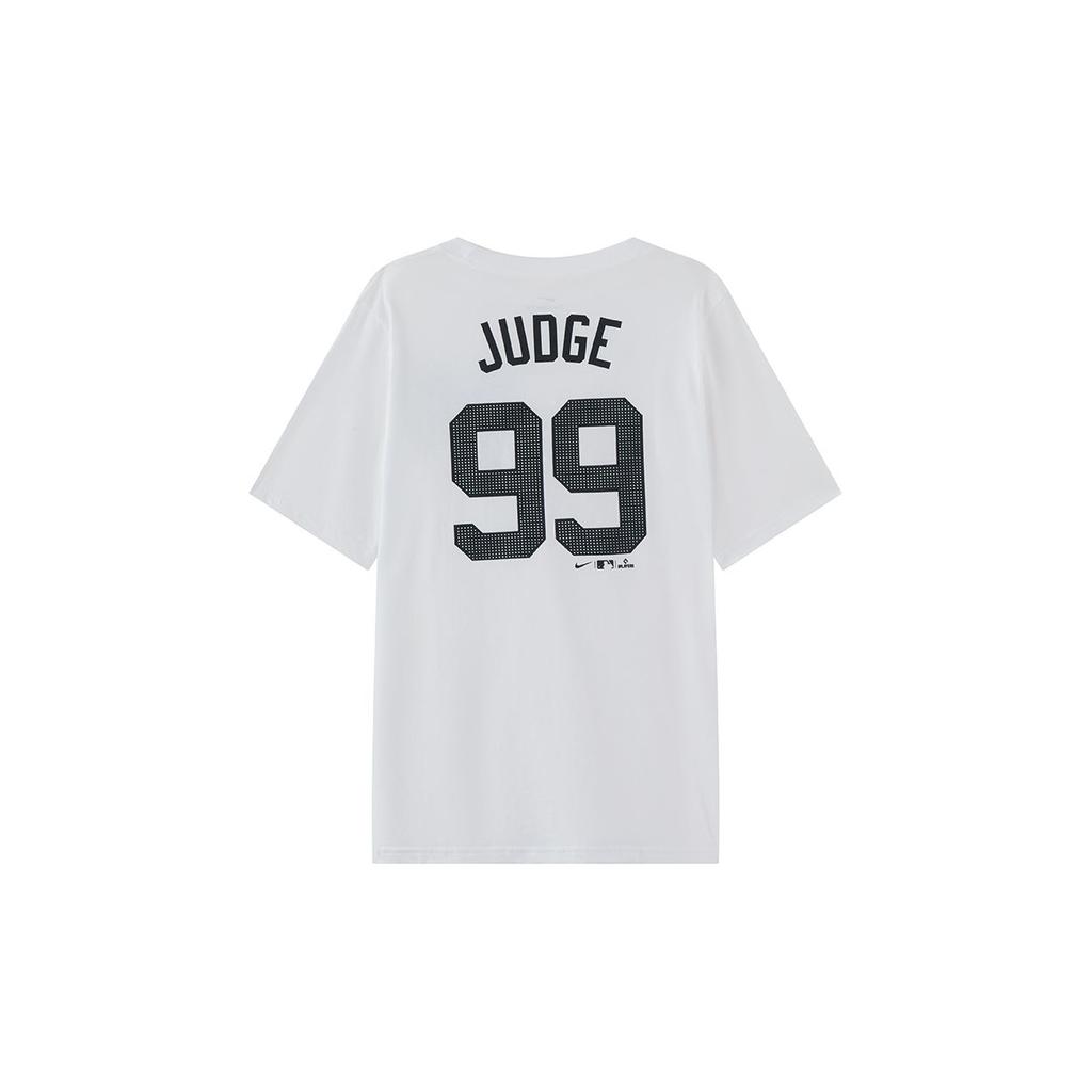 Nike MLB T-Shirt New York Yankees Judge Casual Simple Short Sleeve Kids Tops White 3Z3B7HN00-NYYAJ