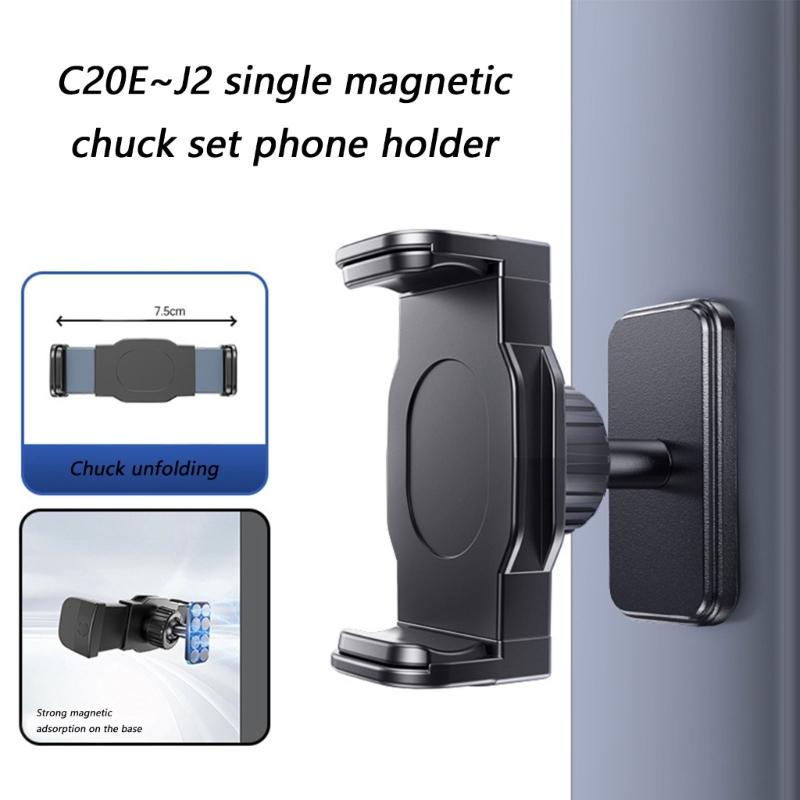 360 Degree Rotating Magnetic Base Phone Mount Bracket for Metal Surfaces Universal Stand Holder for Most Mobile Phone