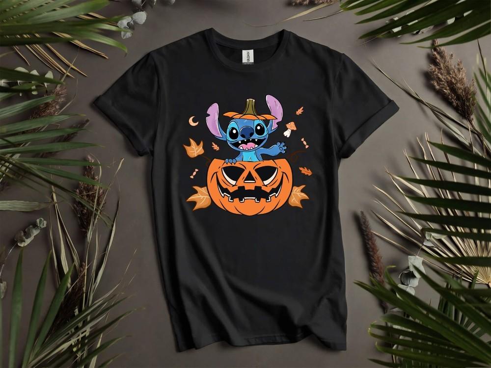

Halloween Party Stitch Poster T-shirt T shirt Men Women Unisex Tshirt K1013 2XL