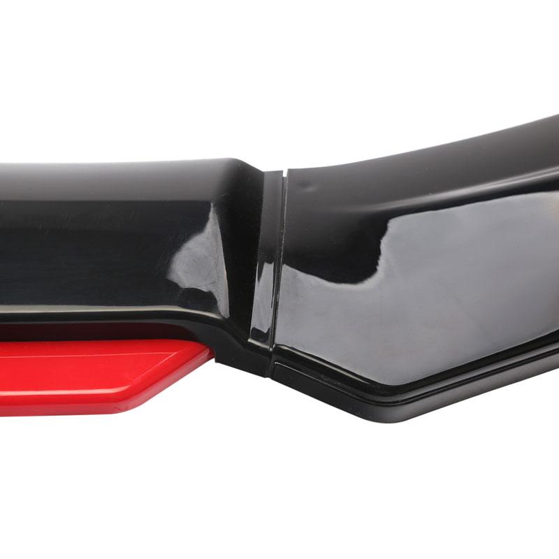 Universal Car Front Bumper Lip Body Kit Spoiler Splitter Diffuser  Red Black Blue Canard Splitter ABS Plastic Auto Modification