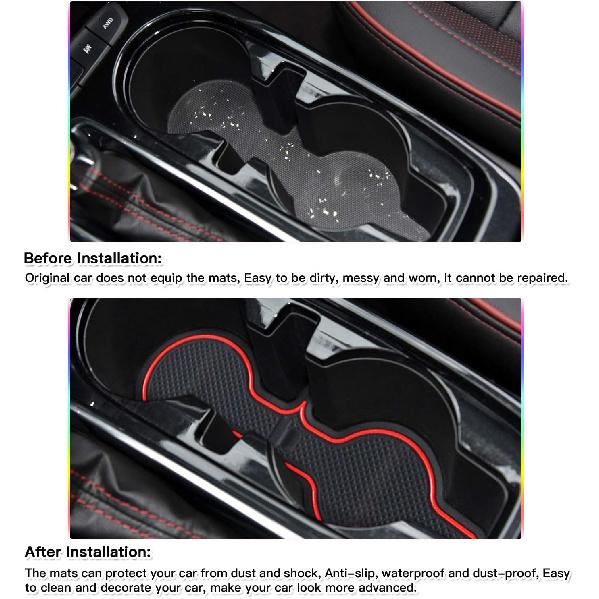 SKTU For -2024 2025 2026 Chevy Trailblazer Door Slot Mat 2024 2025 2026 Chevy Trailblazer Accessories Non-Slip Interior Door Groove Gate Pad Fit Door