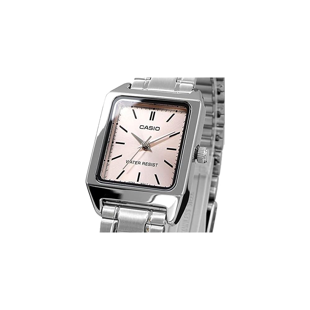 Casio Standard Analogue Ladies Watch LTP-V007D-4E Silver Stainless Steel Case 30m Water Resistant