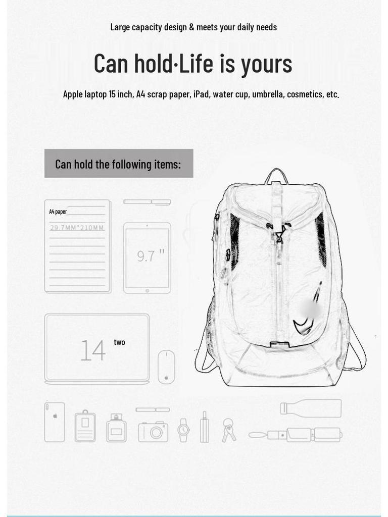 Durant Retro Air Cushion Backpack: Fashionable Basketball Bag for Junior High Students