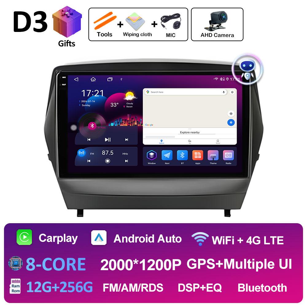 For Ix35 Hyundai Tucson 2 LM IX35 2009 2010 2011 2012 - 2015 Android Intelligent System GPS Navigation Cooling Fan WIFI No 2 Din