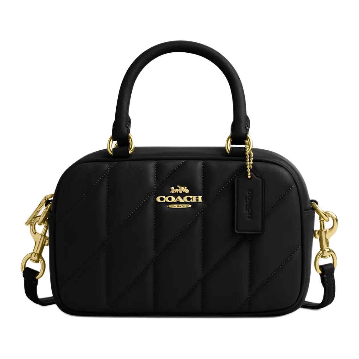 

Coach Style 18 Printed Logo Napa Leather Tote Bag Small Women tote bags Black CAB08-IMBLK Basic Set (Bag+Dust Bag)
