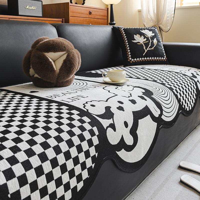 Chenier Irregular Special-Shaped Sofa Cushion Light Luxury High-End Non-Slip Seat Cushion Four-Season Universal Straight Sofa Cover