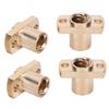 4 buc. piuliță trapezoidală T8, alamă H, elemente de fixare, accesorii pentru imprimantă 3D, 8 mm