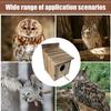 Owl Nesting Box Wooden Weather Resistant Shelter Yard Bird Shelter For Finch Hummingbird Outdoor Garden Balcony Patio Courtyard