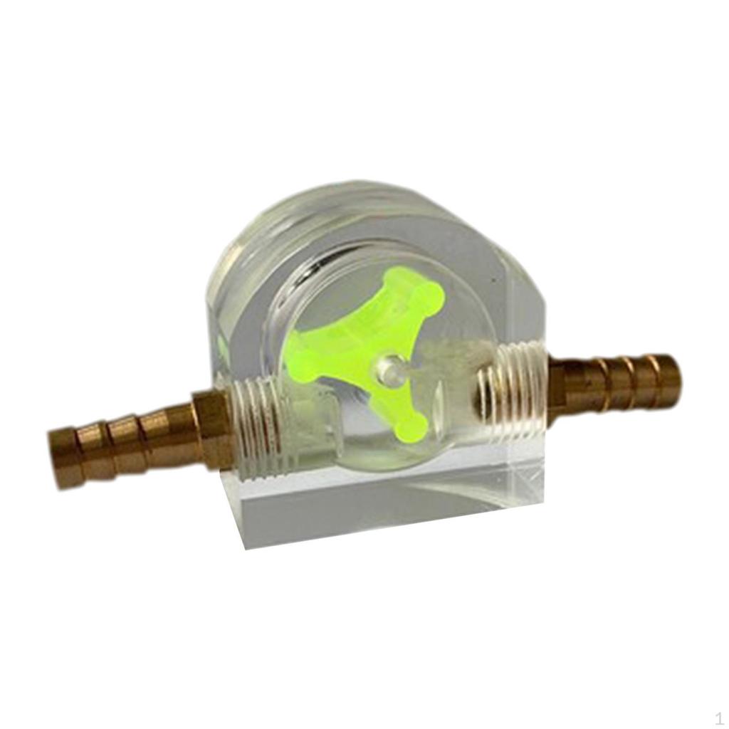 8 mm Wasserdurchflussmesser Acryl Messung der Kühlung