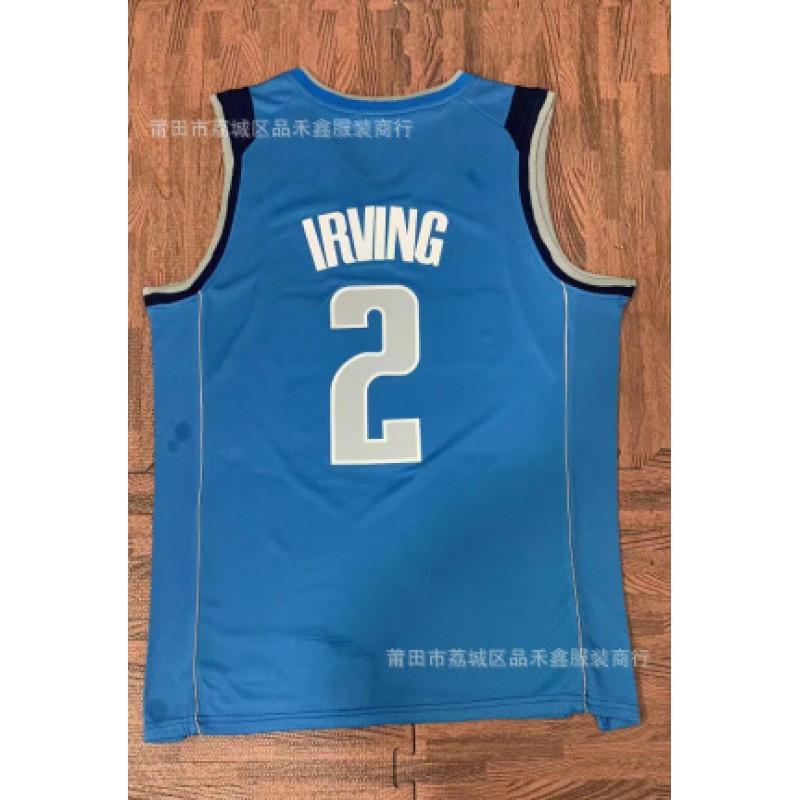 Dallas Mavericks NBA Basketball Jersey Irving City Edition Embroidered Cotton Sports Shirt Men Women