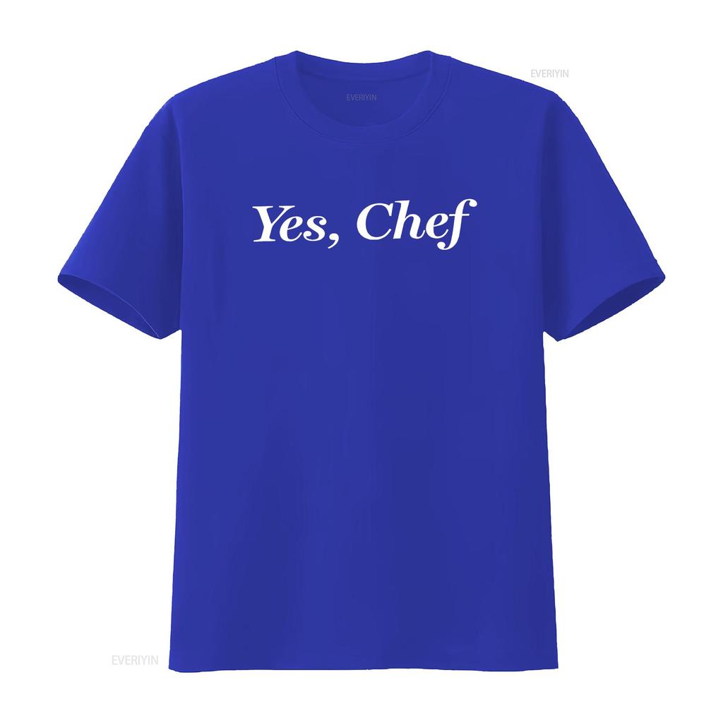 Yes Chef Funny T Shirt vintage Washed Top For Everyday Wear Unisex Stretched Stylish Soft fashion Breathable streetwear graphic