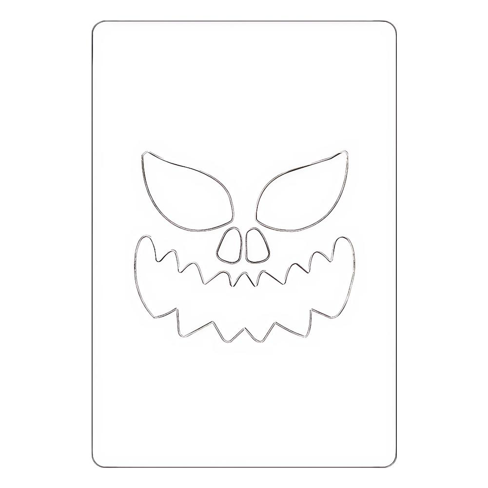 Halloween Pumpkin Ghost Bats Face Embossing Die Cuts Stencils Carving Stencils for DIY Pumpkin Carving Wood Walls Art Decor