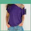 Hochwertige Damen Locker Bluse Lässiges Hemd Top Kurzarm Für Täglichen Komfort