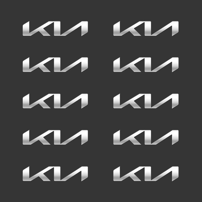 AUOBRS1 Metal emblem Auto Decor Decals Reflective Car Window Wiper Stickers For KIA K3 K5 Sorento Sportage Rio Car Accessories