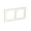 2-gang frame - universal horizontal and vertical, white, BASIC NEOS