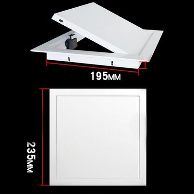 Aluminiumlegierung Zugangspaneel Einfach-Klick-Öffnung Bündiges Inspektionsloch Abnehmbarer Inspektionsstutzen Luke Dekoration Universal