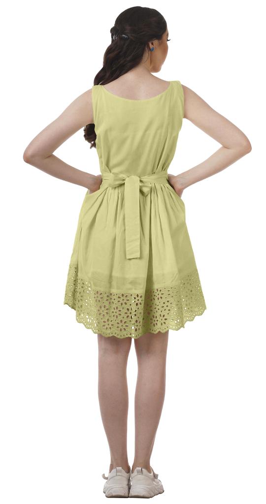 Moomaya Womens Vintage Style Lace Dress Solid Women Casual Summer Mini Dress
