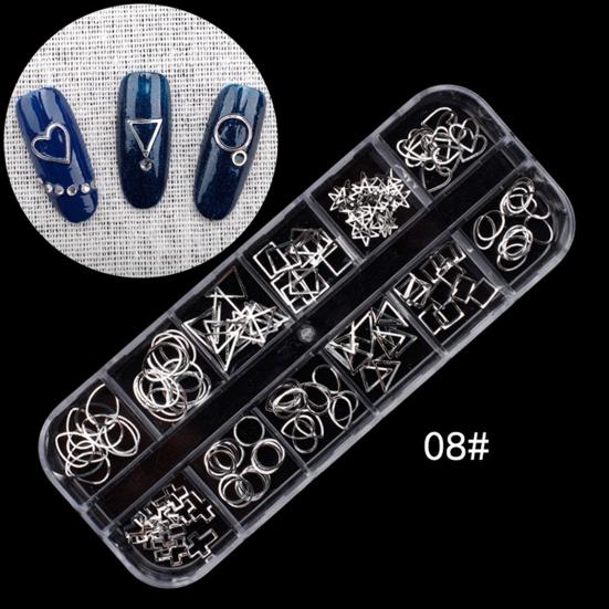 Multicolor Rhinestone Faux Pearl Glitter Nail Art Sequins Flake Manicure Decor
