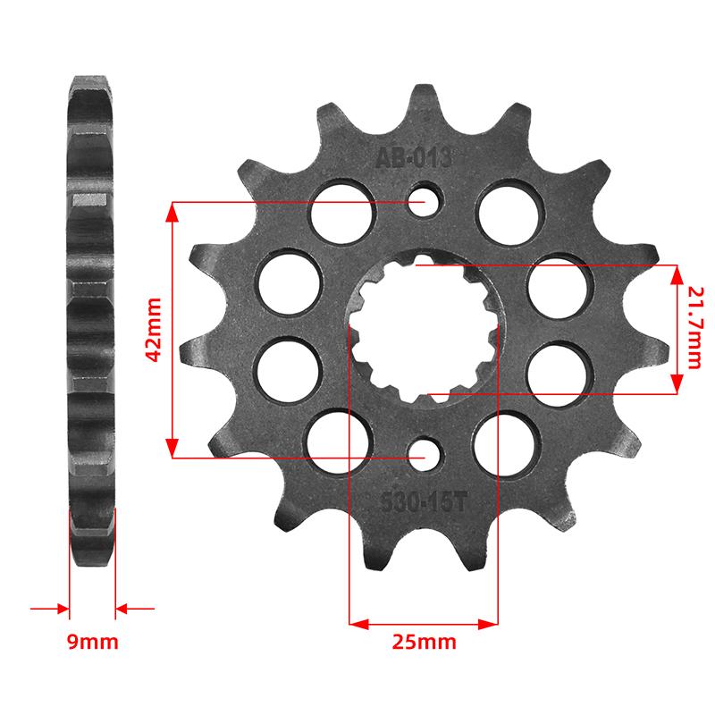 530 15T 17T 18T 43T Передняя задняя звездочка шестерня для Suzuki GSX-R1000 GSXR1000 SV1000 GSF1200 K6 Bandit GSF1250 GSX1250 FAZ 15T