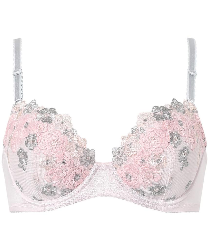 Bra Naturally Plump and Rounded Bust Cotton Blend On the Skin Side of the Cup Up Small and Large SP [Wing/Wacoal] AA-G Cup, Up, [Natural Bra],