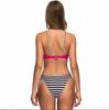 Women's two-piece padded swimsuit, pink top and bottom set, XL Women's two-piece padded swimsuit, pink top and bottom set, M