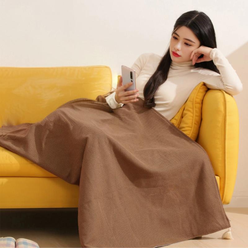 USB Electric Heating Blanket, Wearable Heating Pad 3 Heat Levels, Portable Warm Shawl For Home Office Outdoor Use, Washable