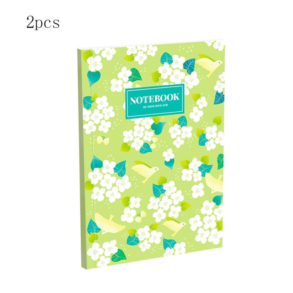 2pcs B5 Diary Notebook Horizontal Line School Supplies Stationery Meeting Minutes Book Student