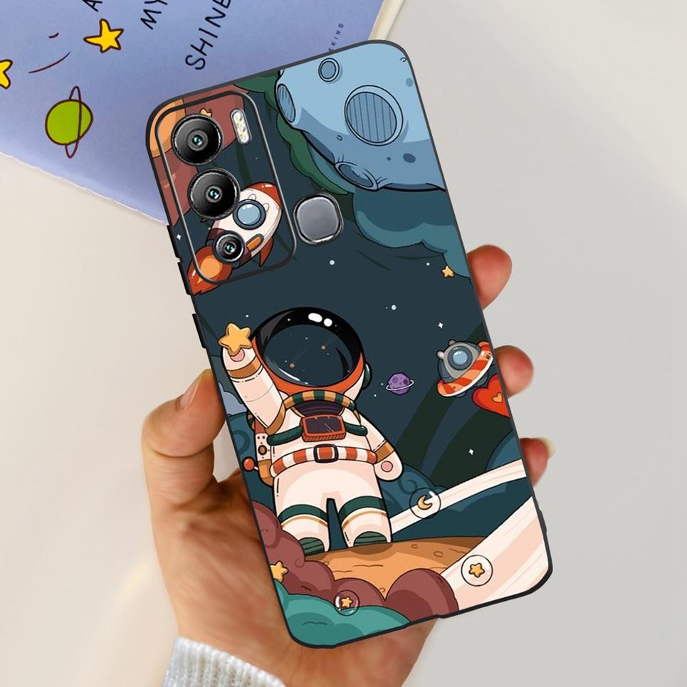For Infinix Hot 12i Case Hot 12 12Play Cute Fashion Soft Silicone Back Cover For Infinix Hot12 Hot 12 Play NFC Phone Bumper Etui