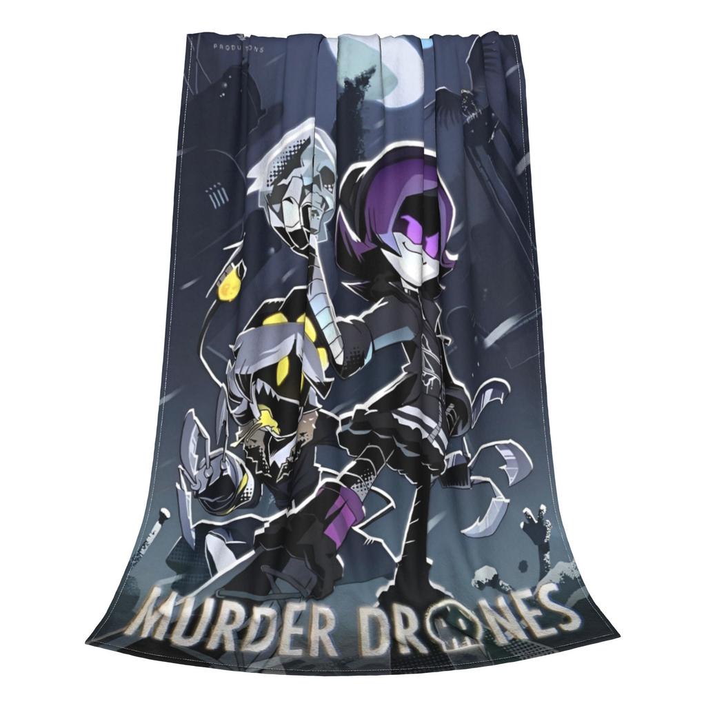 Murder Drones N and Uzi Fleece Throw Blanket  Blanket for Home Travel Warm Bedroom Quilt