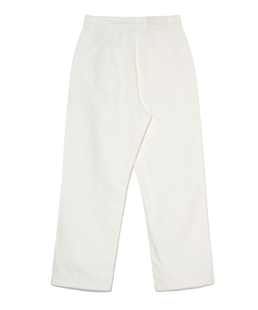 TEMPUS STUDIO Unisex Straight Pants [White]