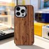 N-Natural Wood Printing For iPhone 17,16,15,14,13,12,11,Pro,Max,Plus,E,Air,Mini Anti Fall Black Matte Hard Bumper Phone Case