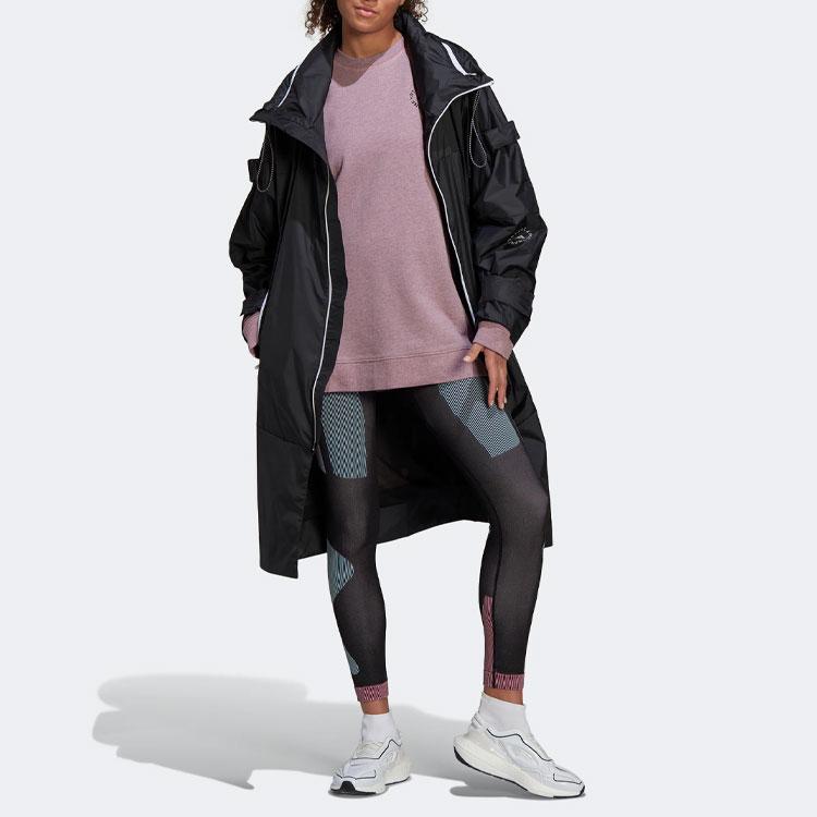 adidas X Stella Mccartney Co-Branded Solid Color Loose Casual Pullover Sweatshirt Women Tops Purple HB7409