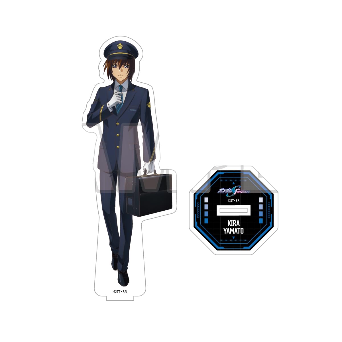 Suit Gundam SEED Kira Yamato Central x Gundam with 2nd Edition Original Acrylic Stand  Mobile FREEDOM   JR Series  ~Journey Gundam~