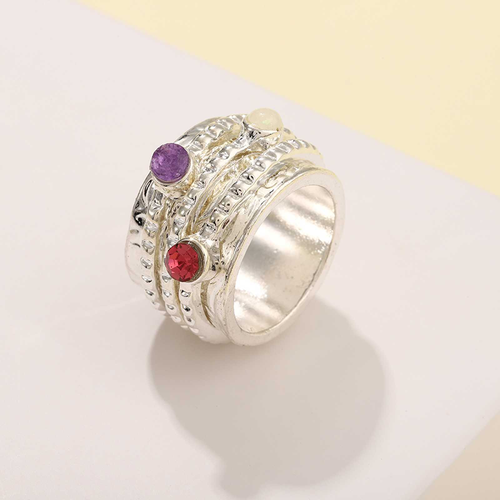 

Популярное серебряное и роскошное повседневное кольцо-аксессуар для мужчин и женщин в Европе и Америке. 6 серебряный