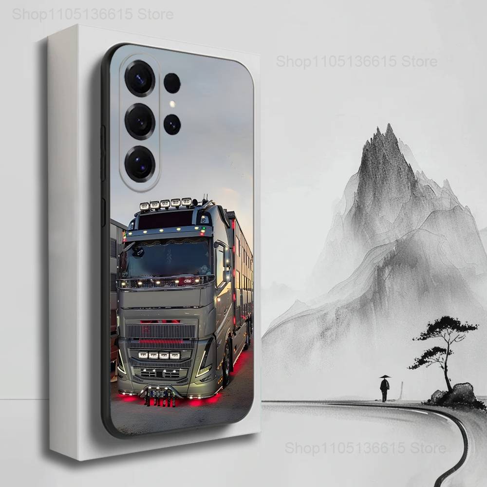

Cool Heavy Truck Art Phone Case For Samsung S9,S10,S20,S10,S21,S25,S24,S23,Ultra,FE,Plus,Lite,Soft Silicone Black Cover SamsungS25ULTRA